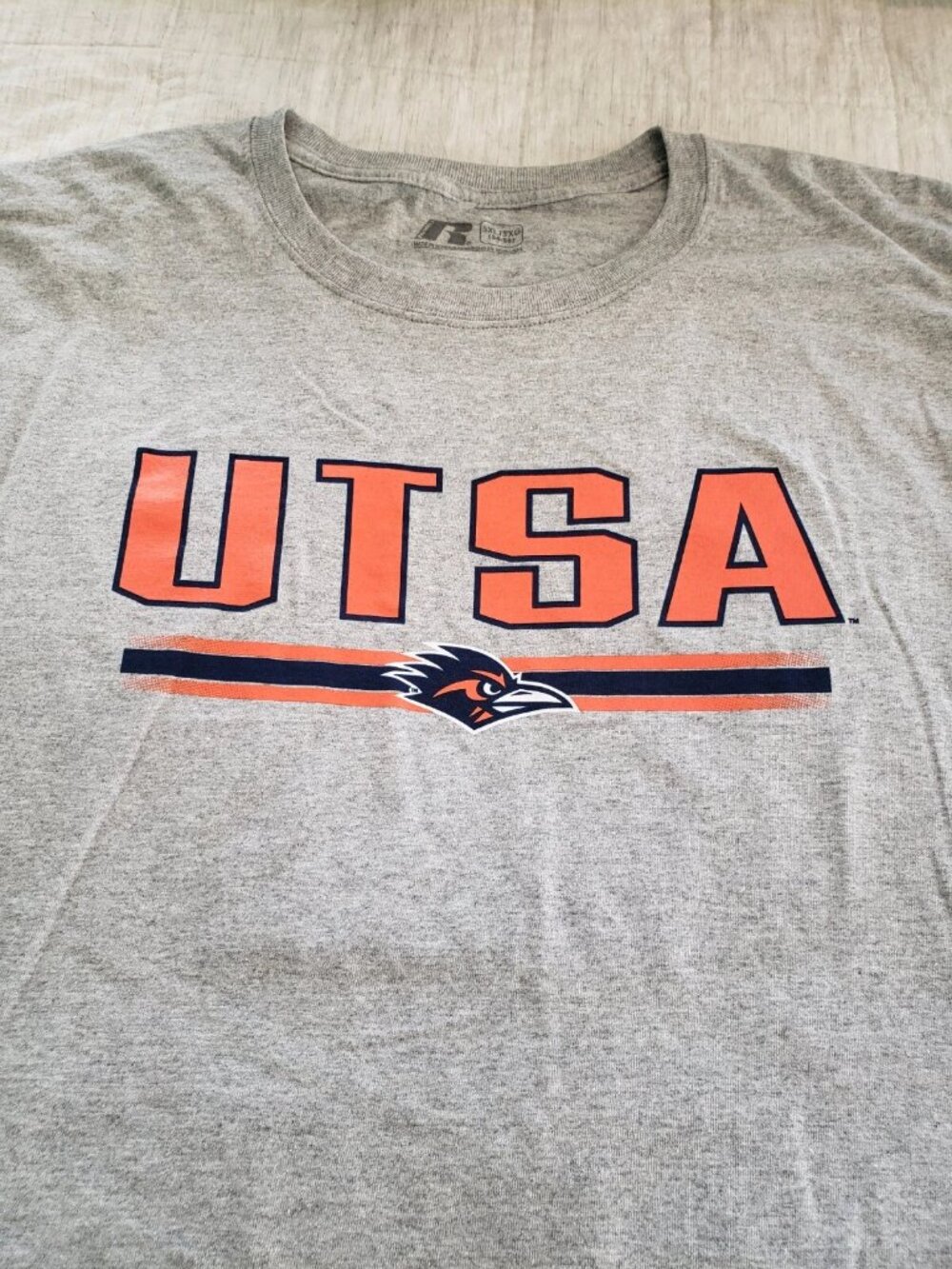 UTSA University Texas San Antonio Roadrunners Tee Shirt Sz. 3XL Gray Russell NWT